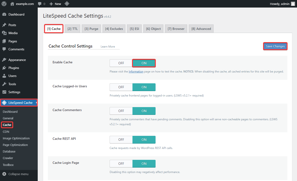 WordPress LiteSpeed hosting by Gander Web