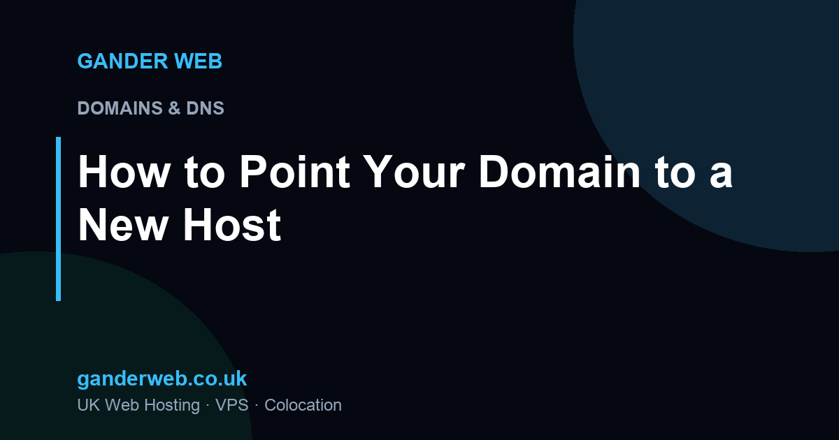 How to Point Your Domain to a New Host
