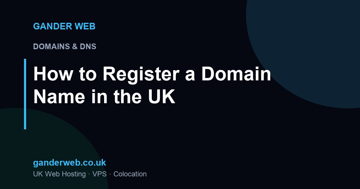 How to Register a Domain Name in the UK
