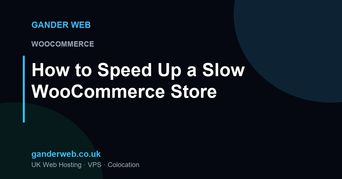 How to Speed Up a Slow WooCommerce Store